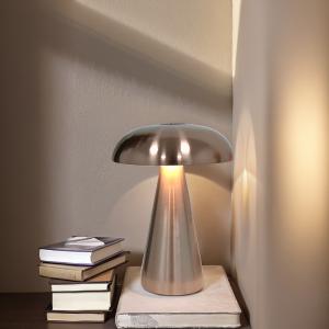 Mushroom barbell table lamp