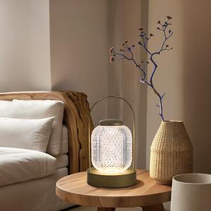 Basket carrying desk lamp