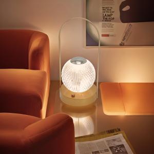 Basket carrying desk lamp